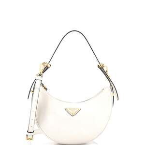 Prada Arque Half Moon Hobo Leather #241381P23B